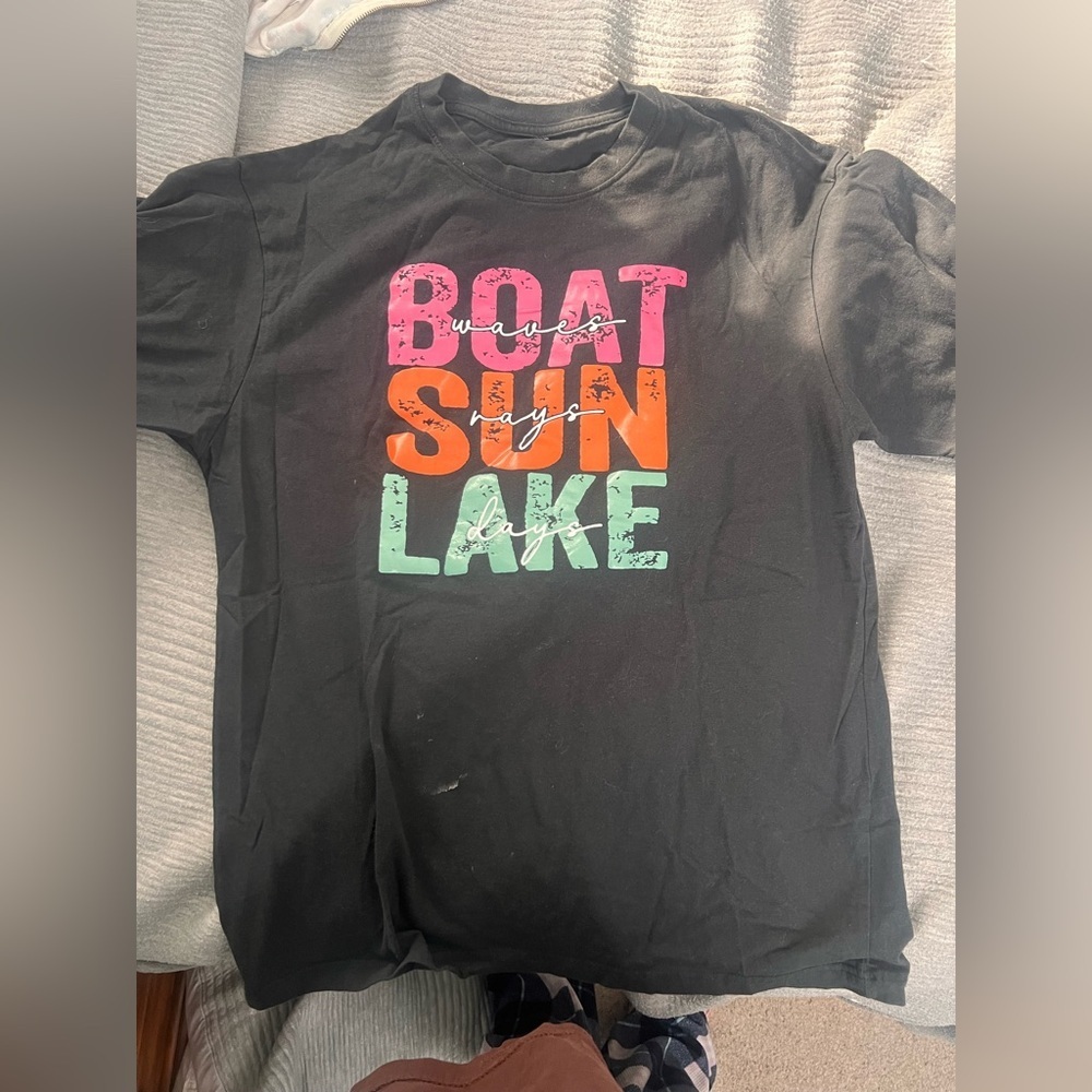 Black summer graphic t-shirt size XL